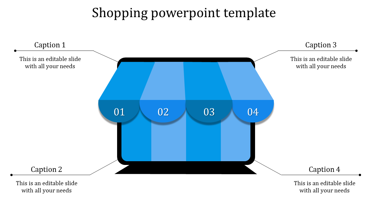 shopping powerpoint template-shopping powerpoint template-blue